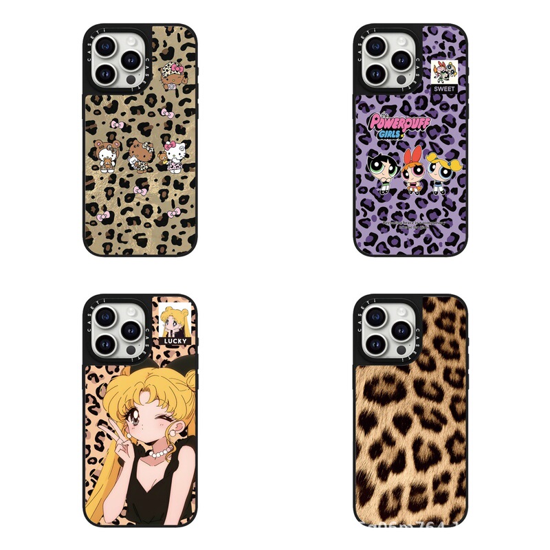 Magsafe Magnetic Leopard Print Hello Kitty Suitable for Apple 17Promax Mobile Phone Case Iphone16Promax Protection