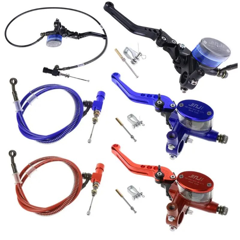 M10x1.25 aluminum motorcycle hydraulic clutch master cylinder rod brake pump suitable for off-road motorcycle ATV