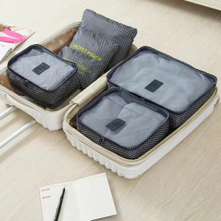 Directo DE FÁBRICA DE Corea Almacenamiento de viaje de seis piezas de equipaje ropa impermeable bolsa de almacenamiento bolsa de organización 6 piezas traje