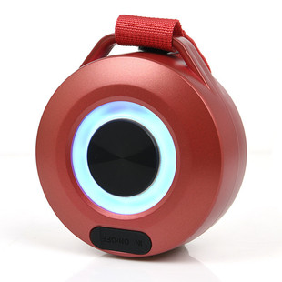 Cross-border Bluetooth audio outdoor wireless subwoofer portable 7 lights LED small steel cannon waterproof speaker gift logo