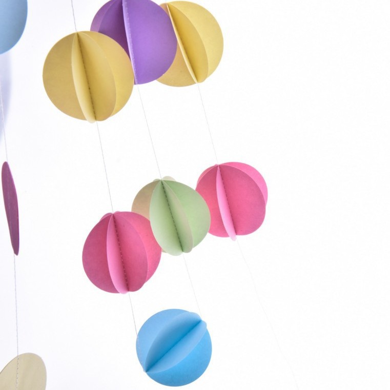 Estrella de cinco puntas en forma de corazón guirnalda colgando cuerda boda cumpleaños ESTRELLA DE Navidad colgante decoración cadena de papel tridimensional tire bandera colgante Adorno