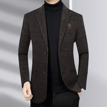 男士西服2025秋季新款男装中老年商务休闲简约舒适爸爸装西装外套