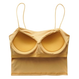 Beauty back underwear women's summer thin inner strap with chest pad bottoming anti-exposure vest one-piece tube top bra