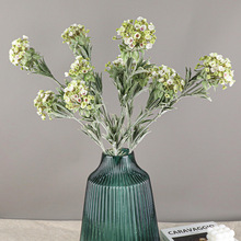 单枝3叉香雪球 仿真花假花家居装饰摆件婚庆摄影装饰高档假花绿植