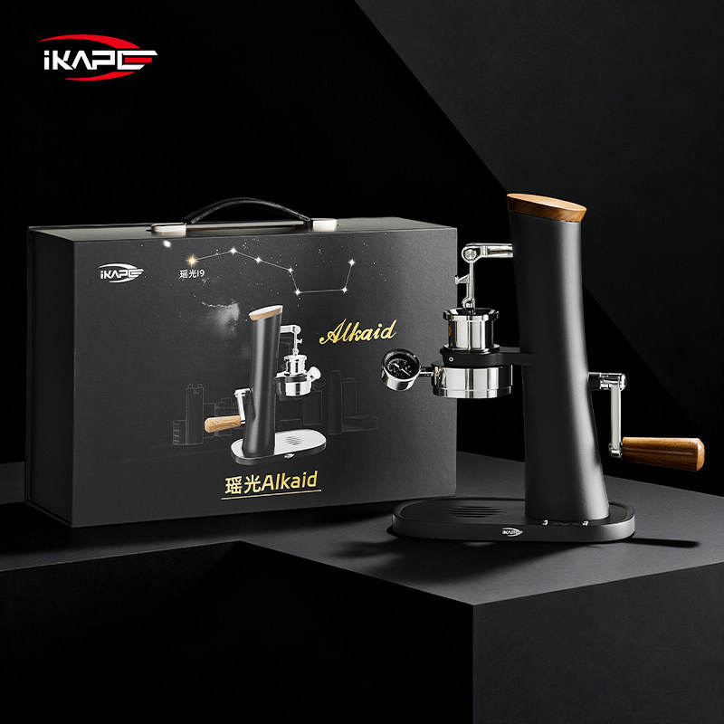 Ikape I9 Manual Coffee Machine Italian Espresso Manual Pressure Control E61 Hand-Cranked Coffee Machine 58mm