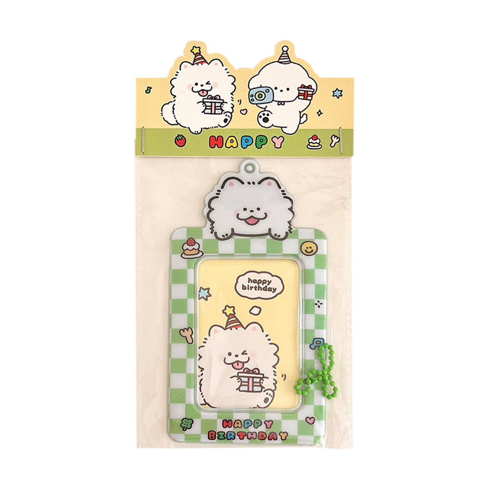 Nuevo juego de cartas de tablero de ajedrez de dibujos animados lindo, tarjeta pequeña, tarjeta de comida Polaroid, cubierta protectora de tarjeta de autobús, colgante de mochila para estudiantes