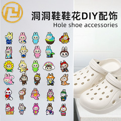 新しい漫画ラブ布下駄靴花 PVC ソフトゴム靴アクセサリークリエイティブ DIY 取り外し可能な靴バックル在庫あり