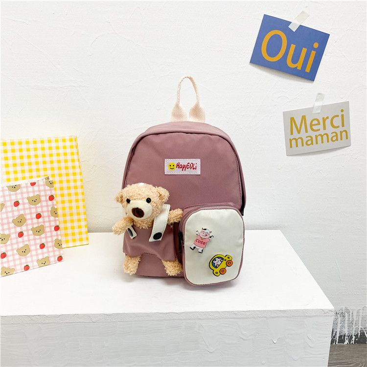 Wholesale Cartoon Clashing Color Bear Doll Backpack Nihaojewelry display picture 9