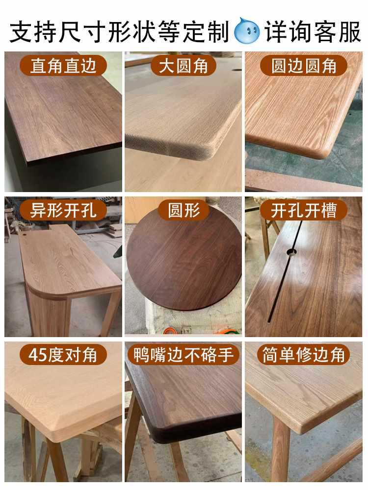 ✅ Custom-Made Solid Wood Tabletop, Long Bar Table Board, Household Beech Wood, Old Elm Wood, Large Slab, Fire Table