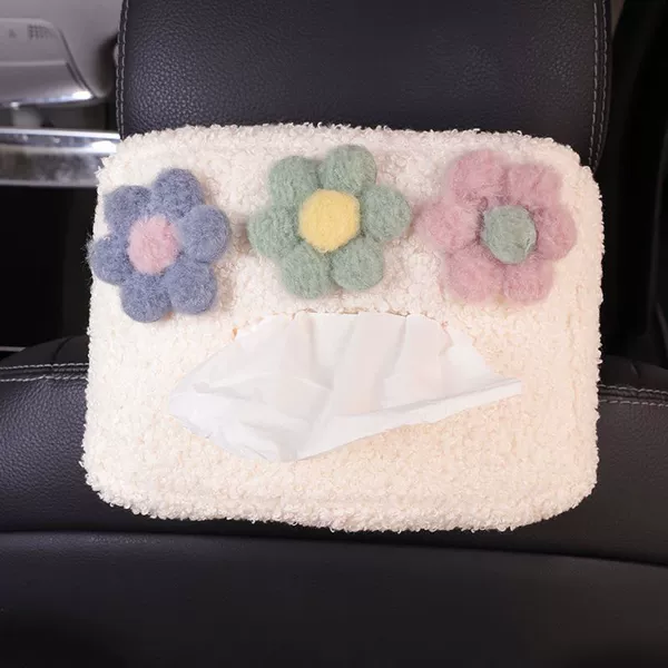 Lamb's wool tissue bag [purple green pink]