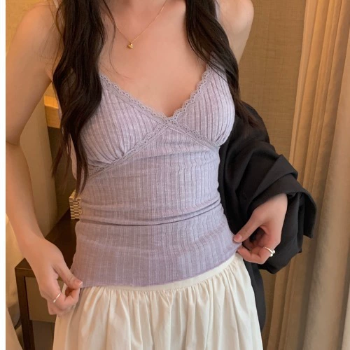 Sexy white base top with cups