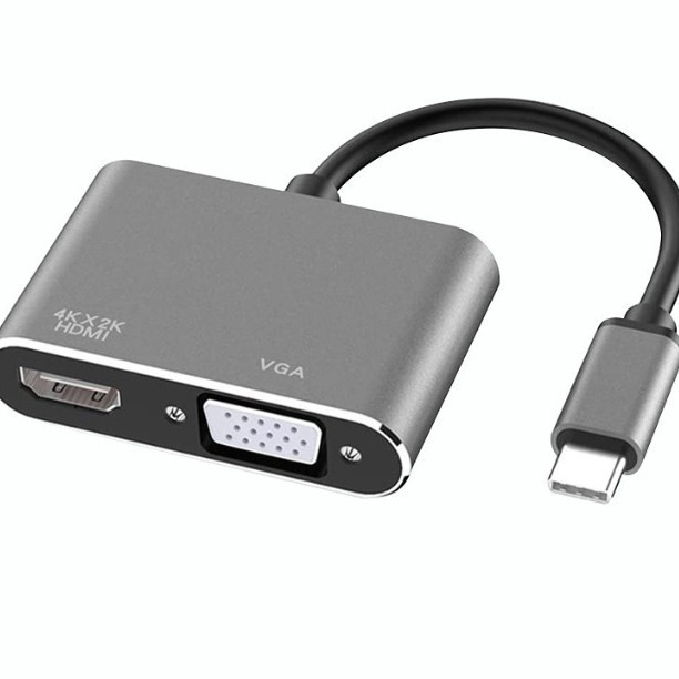 ロットスポットType-c変換HDMI VGA四合一変換器usbコンピュータ中継ケーブル付き電源拡張ドック|undefined
