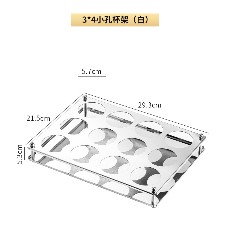 Barra de vidrio templado KTV taza de cerveza traje hogar comercial sostenedor de la taza de acero inoxidable taza de beber una taza