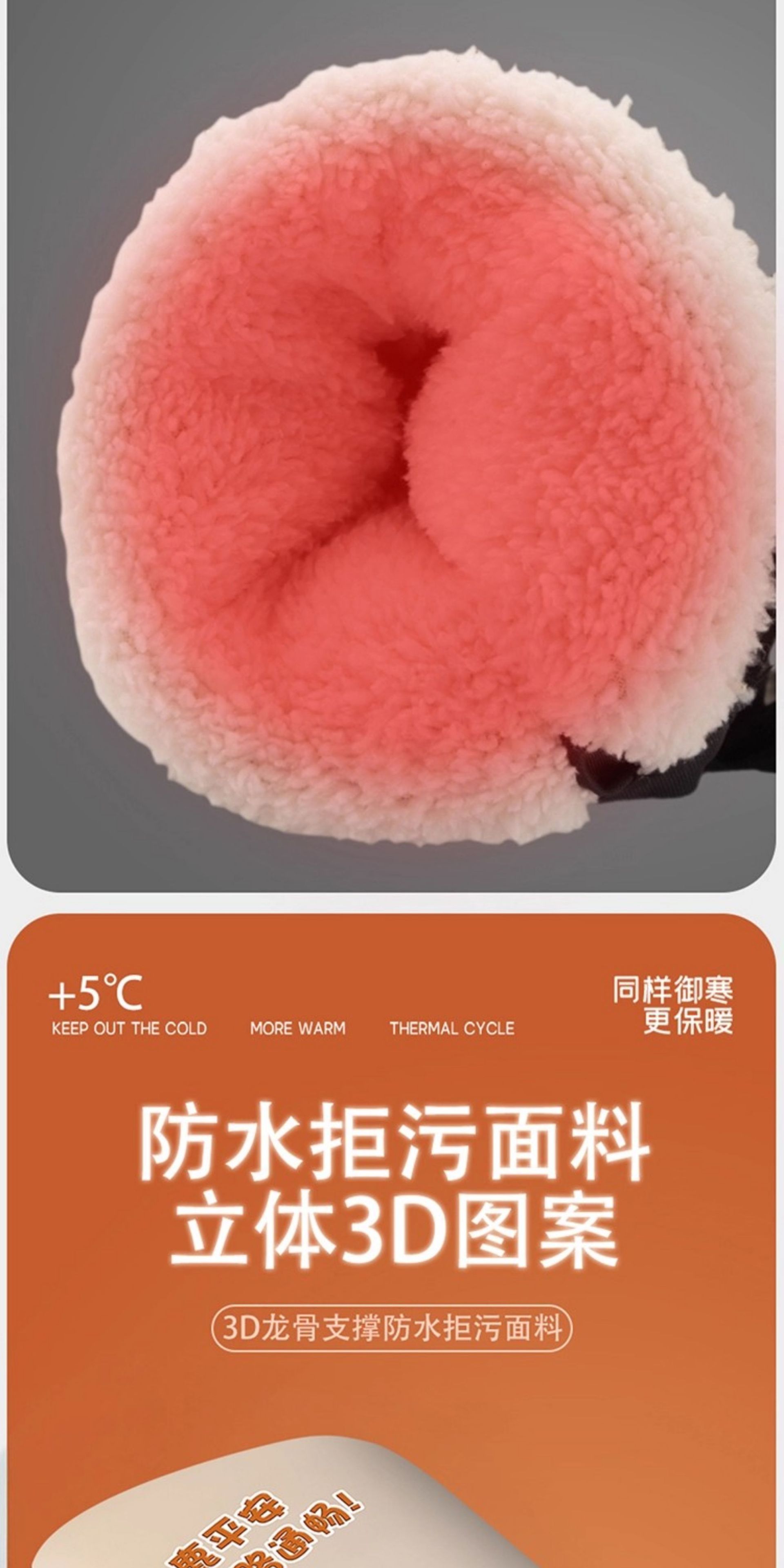Electric Vehicle Warm Gloves, Winter Motorcycle Thickeneded Windproof and Cold-Proof Handlebar Covers, Battery Handlebar Covers, Windproof Women's