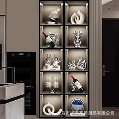 客厅酒柜展示柜装饰摆件软装高级感奶油风玄关电视柜乔迁新居礼品
