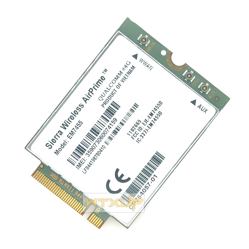 Оригинальный модуль EM7455 встроенный 4G M.2, WWAN LTE CAT6 универсальная версия, 4G через USB