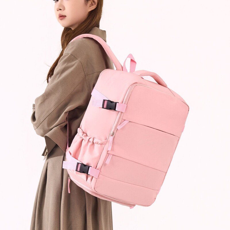 Cross-Border Women's Backpack with a High-End Feel, Laptop Bag, Casual Travel Backpack with Shoe Compartment, Can Be Attached to a Trolley Backpack Cross-Border Women's Backpack with a High-End Feel, Laptop Bag, Casual Travel Backpack with Shoe Compartment, Can Be Attached to a Trolley Backpack