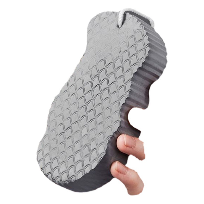 3D bebé esponja baño limpie el patrón de escala de pescado tridimensional Baño de esponja de baño no hace daño a la piel bebé sin dolor Baño