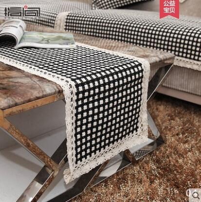 Jinhao bordado DIY mantel tela pastoral pequeño fresco rectangular mesa de café mantel cuadrado mantel