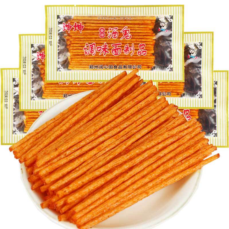 After 8090, nostalgia kunkun drunkard spicy bar energy bar spicy crisp spicy slice bridge rice noodle spicy big spicy bar snacks