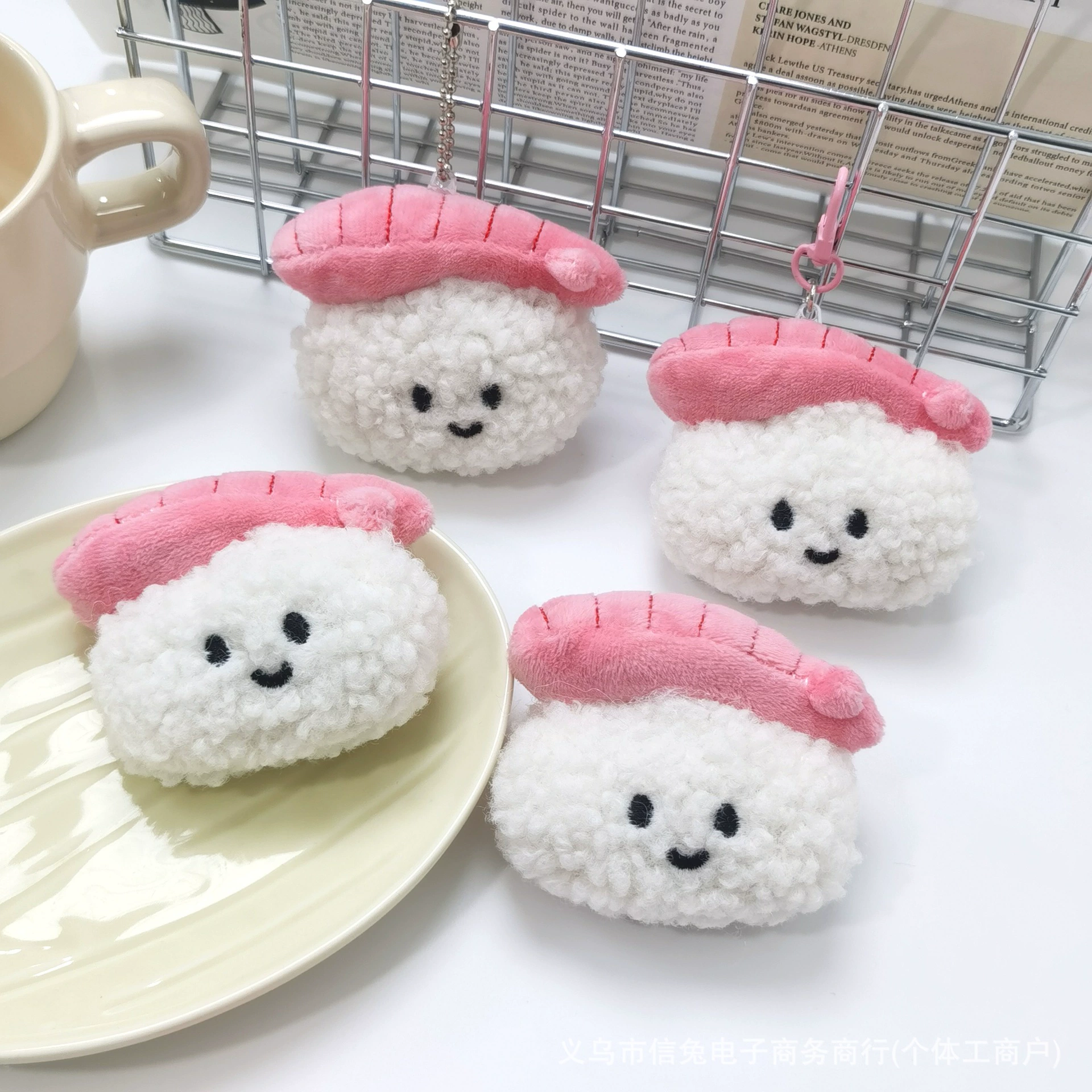 Сетка красных креветок кудрявые щенки diy брошь аксессуары жареные креветки щенки сумка подвеска брелок подвеска