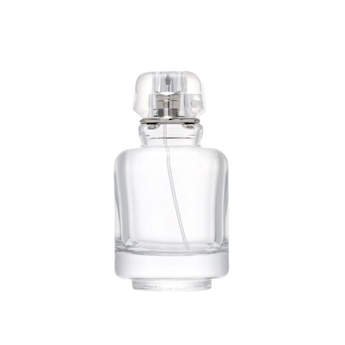 Fragrance bottle 25/90ml glass small portion bottle transparent empty bottle wholesale cosmetic cap