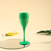 厂家批发PS香槟杯高脚塑料红酒杯 5oz亚克力香槟杯创意香槟杯