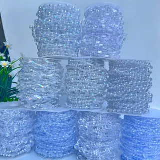 亚克力婚庆水晶珠帘门帘婚庆道具水晶树装饰diy珠帘婚礼路引珠串