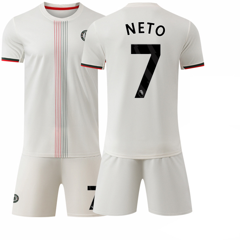 Camiseta de Fútbol de Chelsea 2526, Visitante, 17 Gana Chau, Club Chelsea, Número 10 Palmer, Camiseta de Fútbol Gana Chau