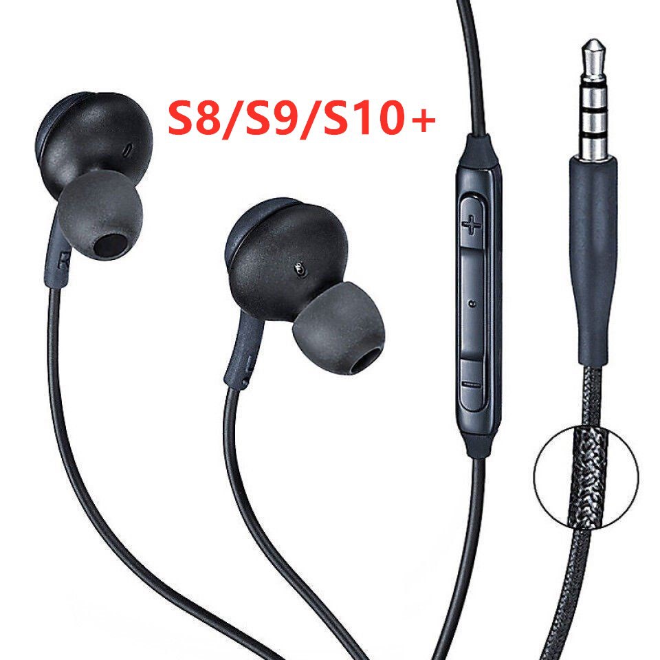 3.5mm圆头耳机线控带麦耳机安卓通用入耳式耳机适用于三星S8/S10
