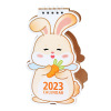 Cartoon desk calendar, small notebook, 2023, the year of the Rabbit