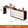 Baishun white nine-drawer cabinet length 160*thickness 40*height 70+mirror telescopic table 1.2 meters