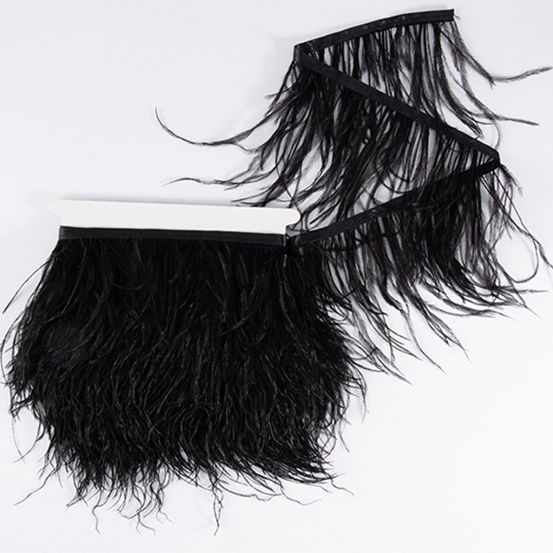 Factory direct in stock high quality ostrich feather cloth edge feather cloth clothing skirt clothing accessories DIY Factory direct in stock high quality ostrich feather cloth edge feather cloth clothing skirt clothing accessories DIY