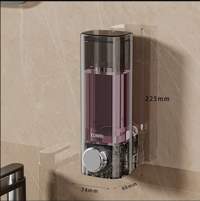 Caja de líquido de baño, botella de líquido de baño, botella de desinfectante para manos colgada en la pared, botella de champú de presión