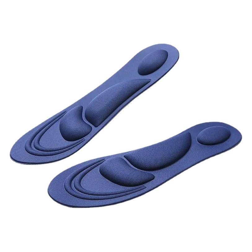 Plantilla de cuidado de la salud 4D soporte de arco de otoño e invierno esponja transpirable absorbente de sudor plantilla de masaje elástico hombres y mujeres no desodorante