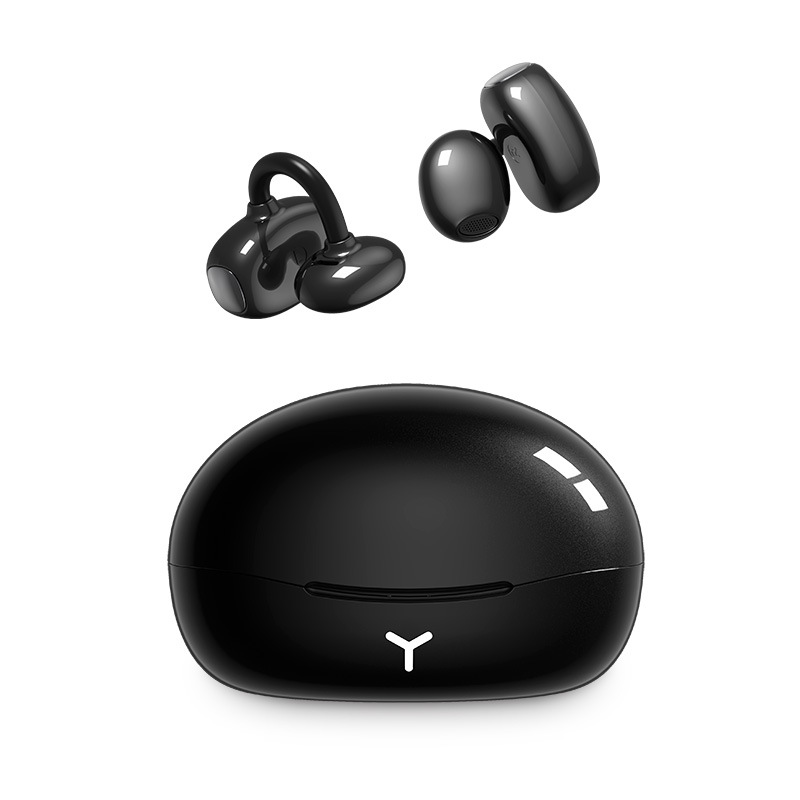 Cross-border new ear clip type non-ear waterproof wireless sports bluetooth headset 6.0 noise reduction long endurance private model