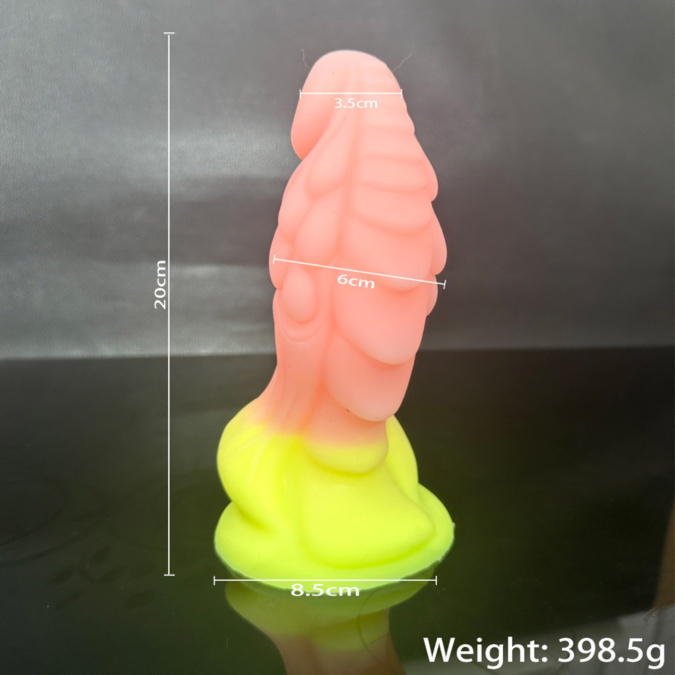 Liquid Silicone Dildo for Women, Realistic Shaped Adult Toy, Colorful, Small — detail image 17
