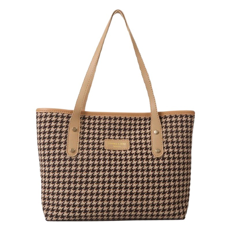 Bolso de mano de gran capacidad bolso de las mujeres 2023 nuevo bolso casual del todo fósforo bolso coreano de la manera de la tela escocesa hombro bolso de cercanías