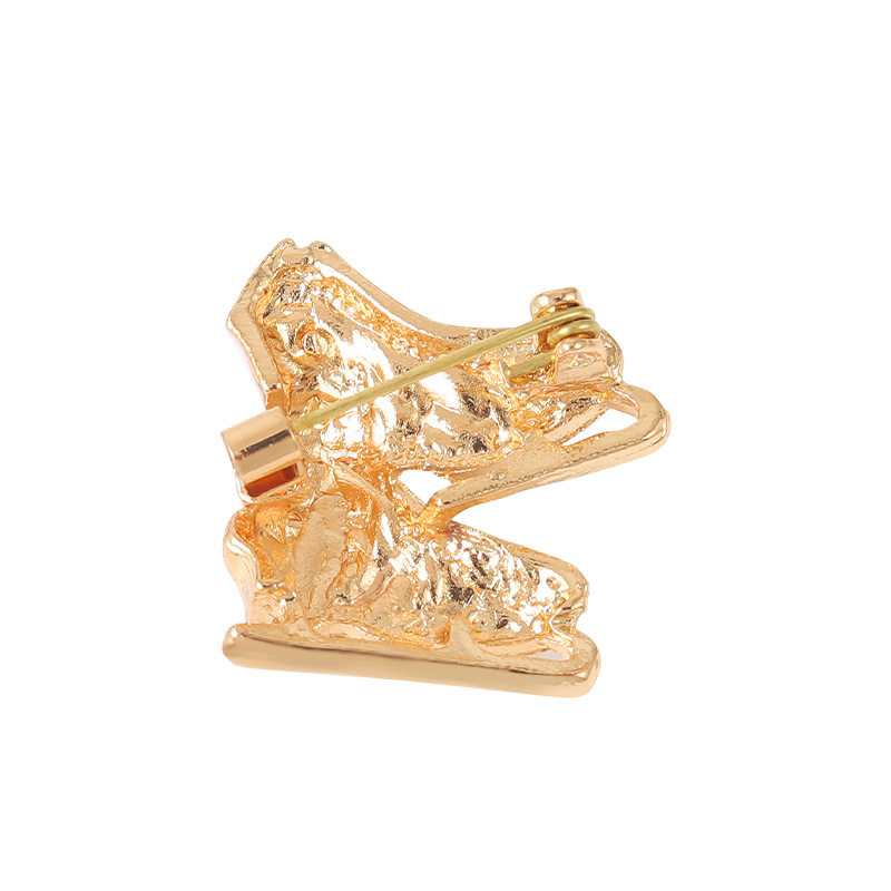 Cartoon Style Geometric Skates Alloy Stoving Varnish Brooches display picture 1