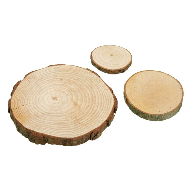 Ручная работа diy материал круглые деревянные щепки ручная роспись годовых колец детский сад кольцо для создания деревянных листов фона стены декоративные бревна