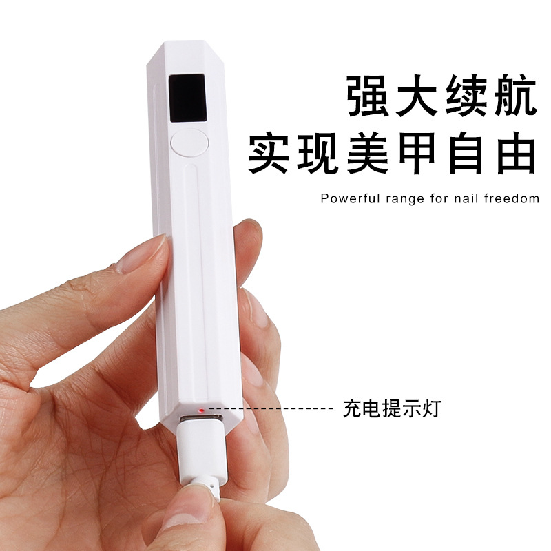 Lámpara de uñas de una palabra Lámpara de horno portátil de almacenamiento de energía uv mini luz de luz de fototerapia de secado rápido con soporte