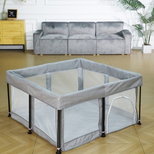 Children's Play Fence Baby Home Installation-Free Foldable Infant Indoor and Outdoor Floor Protection Anti-Turnover Fence