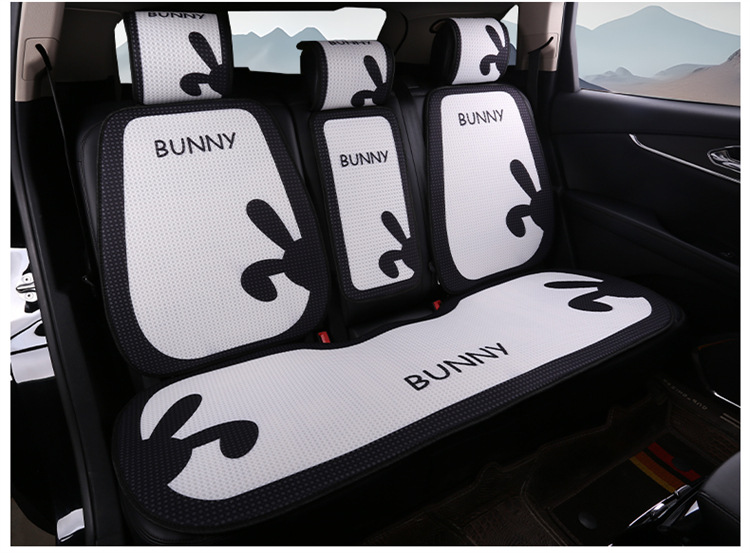 New Car Seat Cushion, Universal for All Seasons, Linen Seat Cushion, Half-Wrapped Waist-Cushion, Summer Cooling Pad, Non-Slip Breathable Seat Cushion Cover