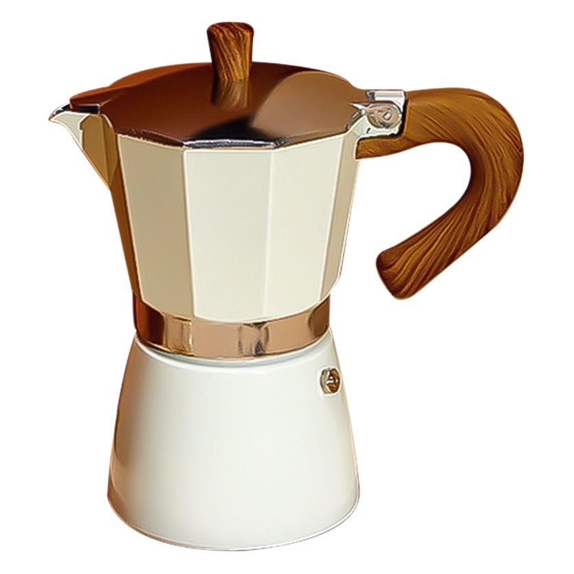 Cafetera moka doméstica pequeña, estilo nórdico, juego para preparar latte, cafetera manual para extracción de espresso, máquina de café italiana.