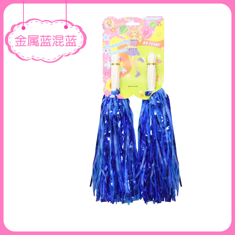 Pompones de Cheerleading de Plástico con Mango Artesanal para Baile