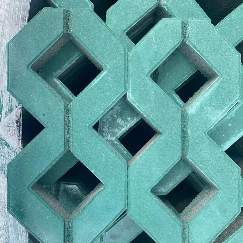 荷兰砖井字植草车位水泥彩砖草坪八字庭院人行道广场砖护坡透水