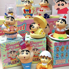 クレヨンしんちゃんブラインドボックスおやつタイムシリーズ周辺の公仔潮游び玩具テーブル置物诞生日プレゼント