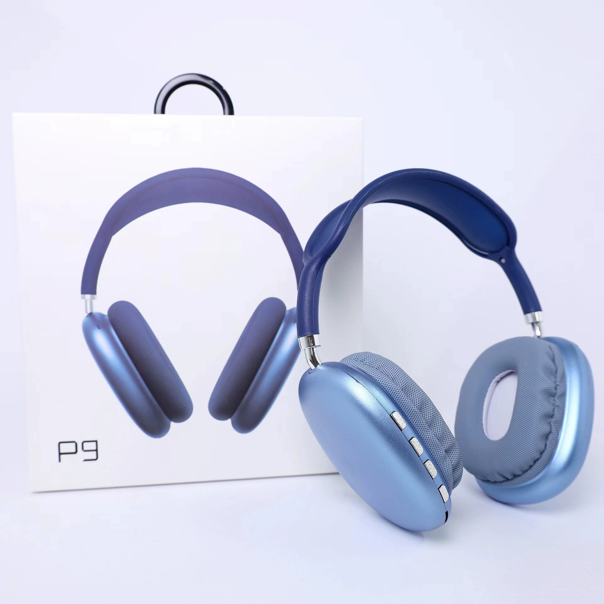 Беспроводные наушники P9 Bluetooth, накладные на уши, складные для телефона и ноутбука, цветной мультитональный