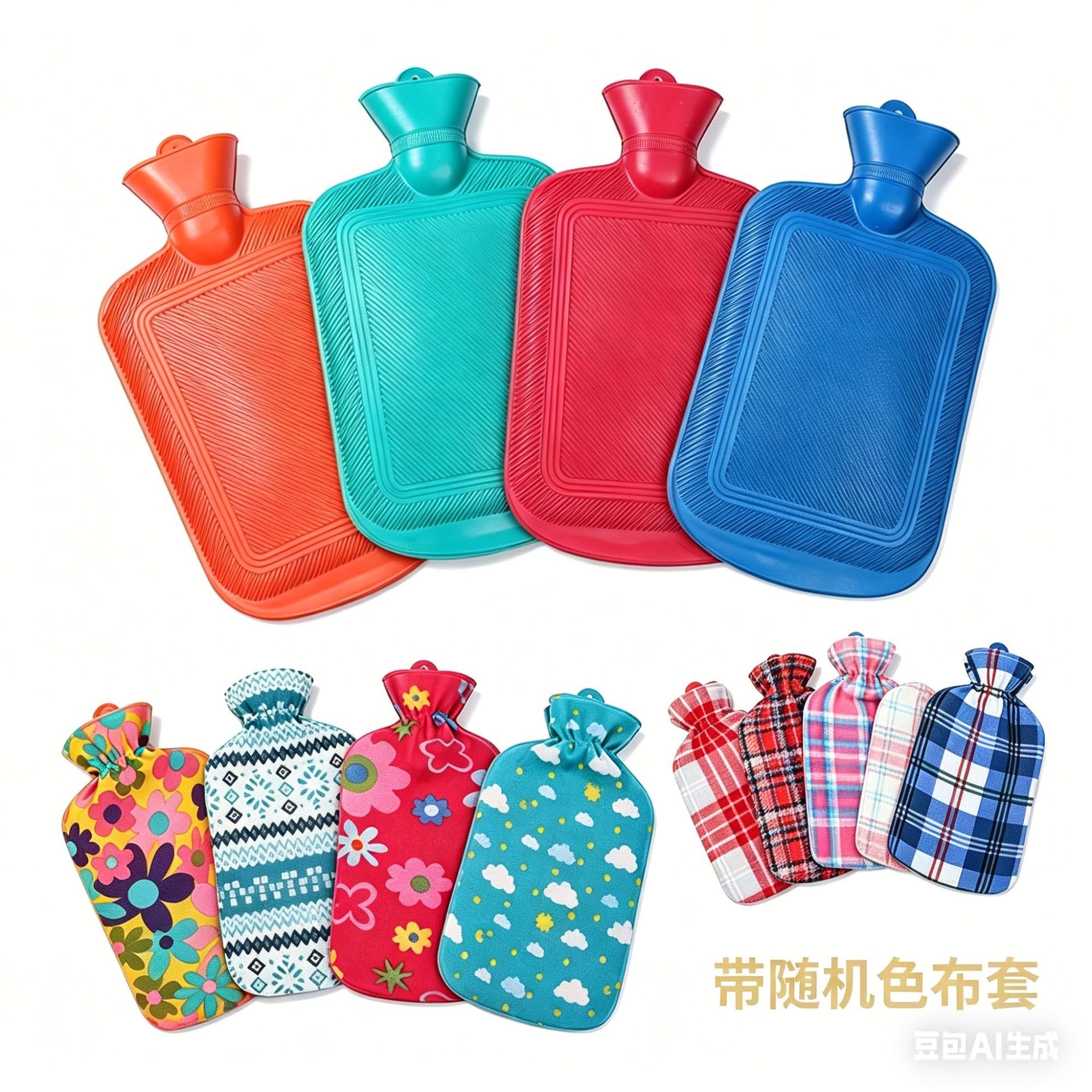 Bolsa de Agua Caliente de Caucho Doble Uso Frío y Caliente para Manos y Pies