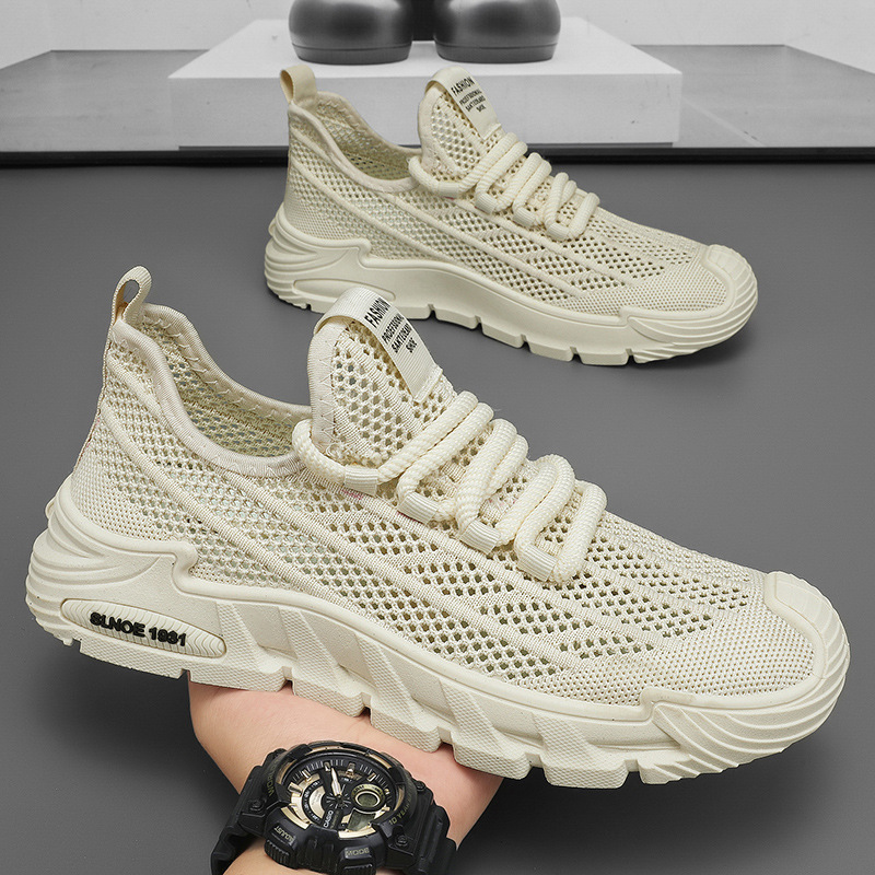 Coconut Shoes Men's Shoes Summer New Style Breathable Hollow Mesh Shoes Men's Sports Shoes Non-Slip Non-Stinky Thick Sole Lightweight Coconut Shoes Men's Shoes Summer New Style Breathable Hollow Mesh Shoes Men's Sports Shoes Non-Slip Non-Stinky Thick Sole Lightweight